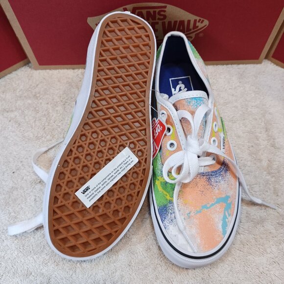 Vans Men's 4.5/Women's 6 Authentic Retro Mart Green/Blue/True White VN0A348A40L - Picture 4 of 12